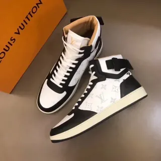 Louis Vuitton Monograma Lona Negro y Blanco Zapatos Lifestyle de Alto