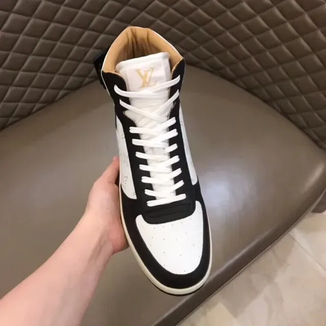 Louis Vuitton Monogram Canvas Black-and-White High-Top Lifestyle Sneakers 2