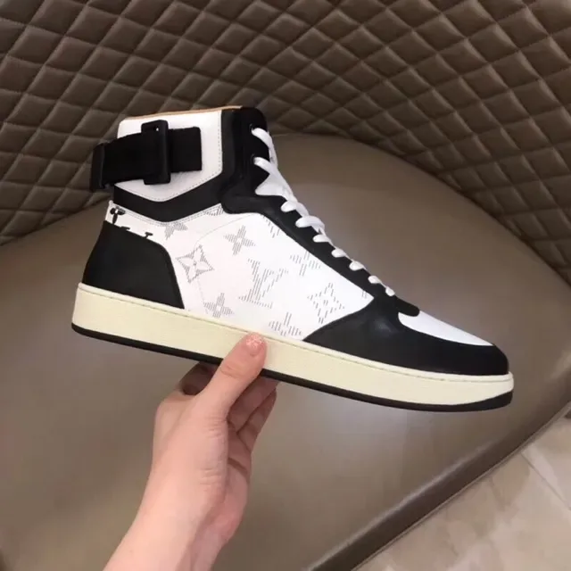 Louis Vuitton Monogram Canvas Black-and-White High-Top Lifestyle Sneakers 5