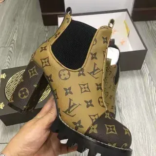 Louis Vuitton Monogram Canvas Elastic Side Ankle Boot