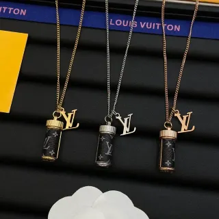 Louis Vuitton Monogram Cylindrical Pendant Necklace