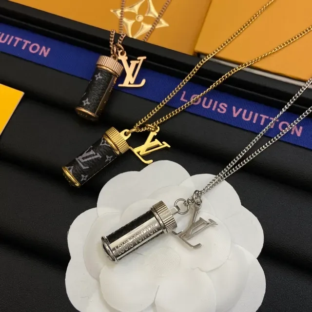 Louis Vuitton Monogram Cylindrical Pendant Necklace 2