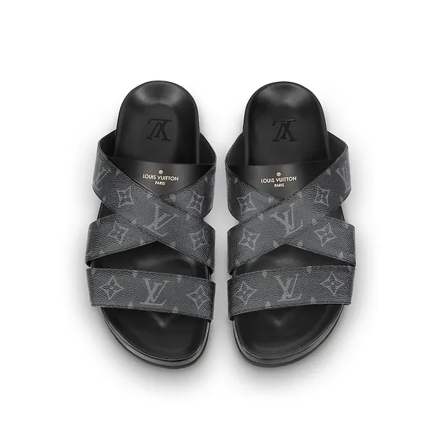 Louis Vuitton Monogram Double-Strap Slide Slippers 2