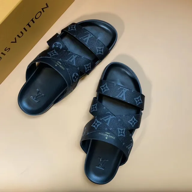 Louis Vuitton Monogram Double-Strap Slide Slippers 5