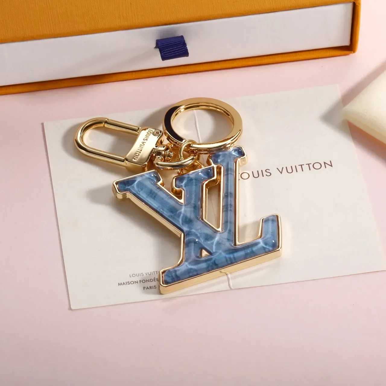 Louis Vuitton Monogram Enamel Blue Gold Metal Crossbody Bag 2