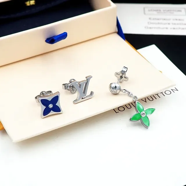 Louis Vuitton Monogram Flower Enamel and Crystal Earrings 7