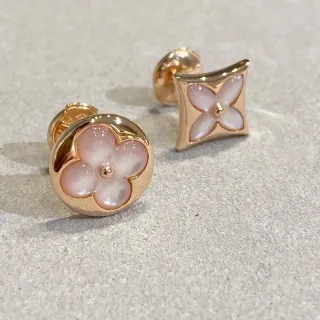 Louis Vuitton Monogram Flower Mother-of-Pearl Stud Earrings
