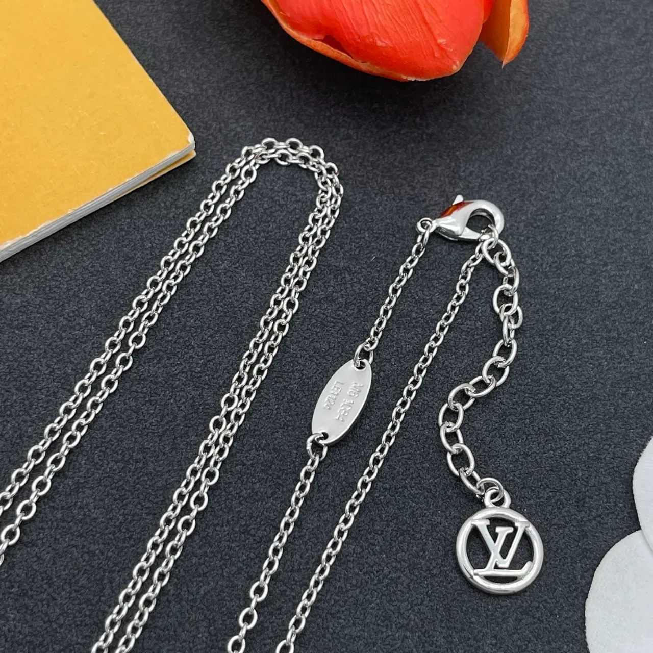 Louis Vuitton Monogram Flower Quatrefoil Layered Necklace 5