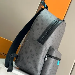 Louis Vuitton Monogram Gray Leather Structured Casual Backpack