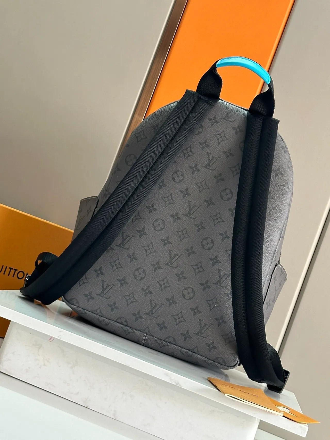Louis Vuitton Monogram Gray Leather Structured Casual Backpack 3
