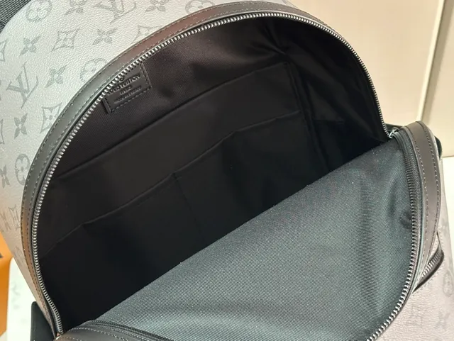 Louis Vuitton Monogram Gray Leather Structured Casual Backpack 6