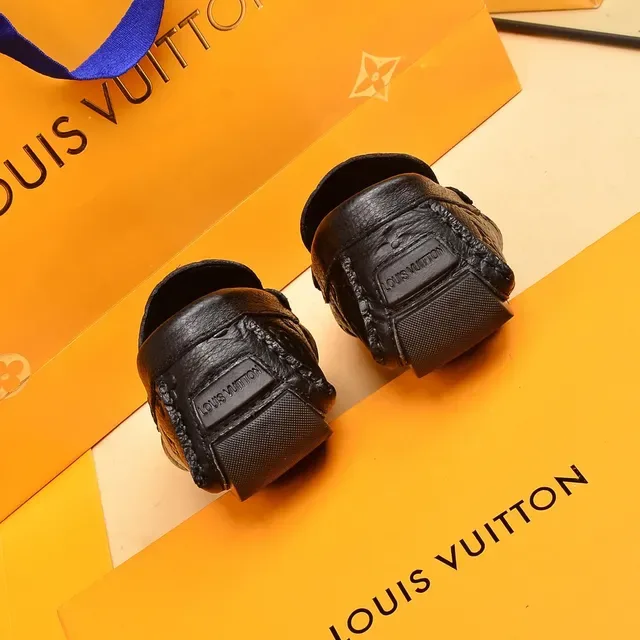 Louis Vuitton Monogram Loafer Black Gold-Tone Tassel Loafers 2