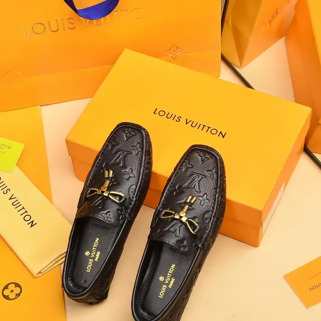 Louis Vuitton Monogram Loafer Black Gold-Tone Tassel Loafers 4