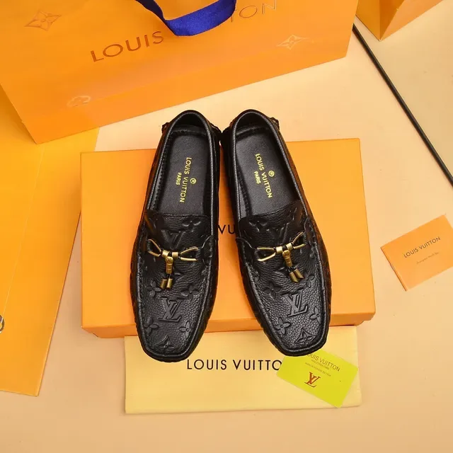 Louis Vuitton Monogram Loafer Black Gold-Tone Tassel Loafers 9