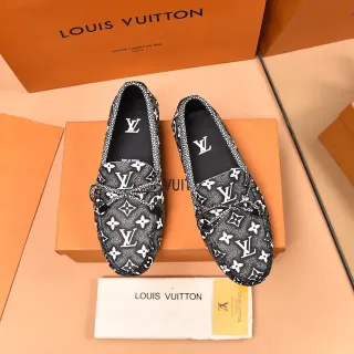 Louis Vuitton 印花字母蝴蝶结细节乐福鞋