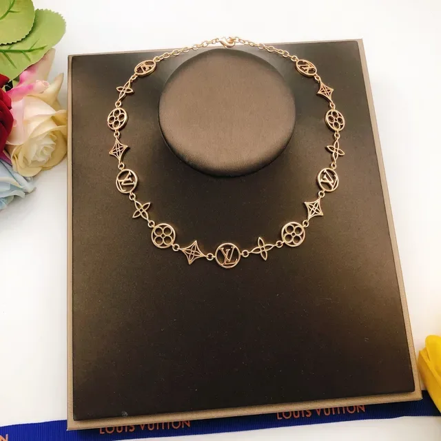 Louis Vuitton Monogram World Tour Gold-Tone Chain Necklace 2