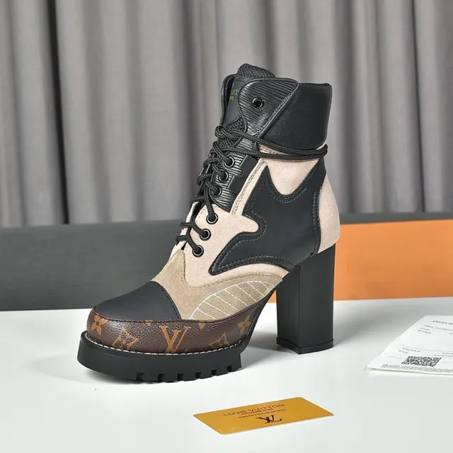 Louis Vuitton Multi-Panel Monogram Ankle Boots 7