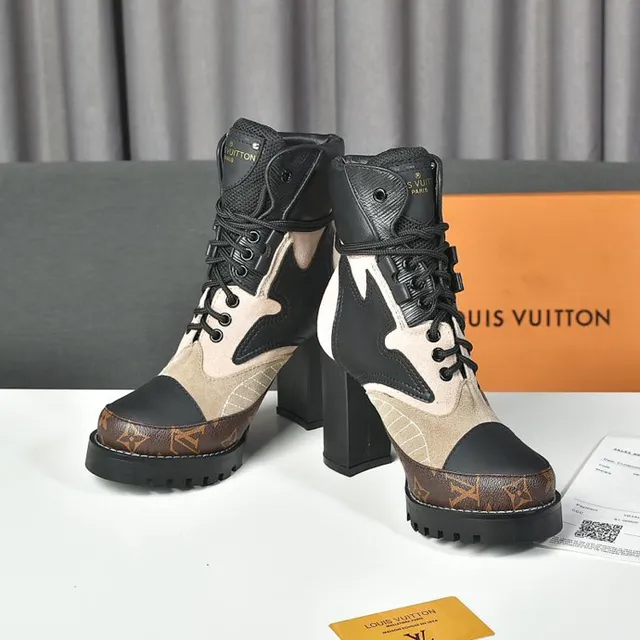 Louis Vuitton Multi-Panel Monogram Ankle Boots 8