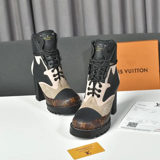 Louis Vuitton Multi-Panel Monogram Ankle Boots 9