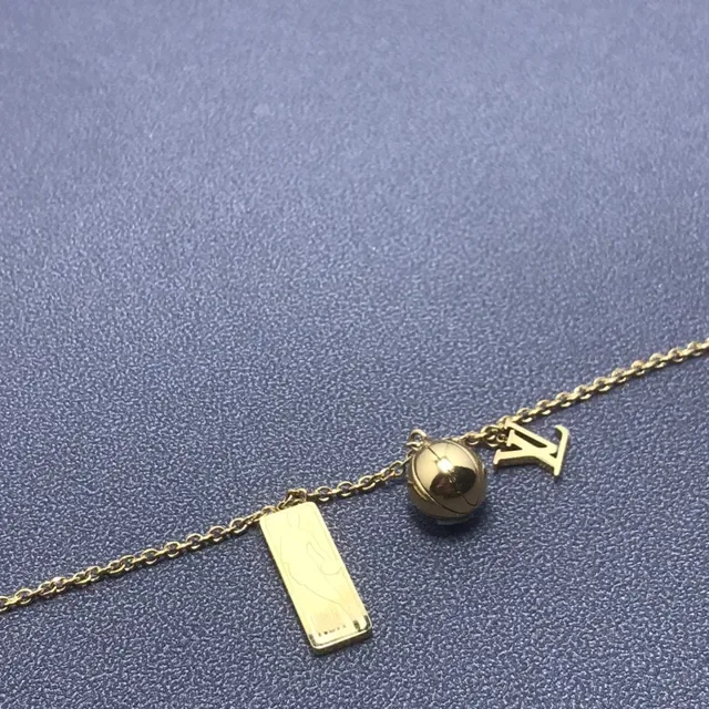 Louis Vuitton NBA Collaboration Multi-Charm Gold-Tone Bracelet 4