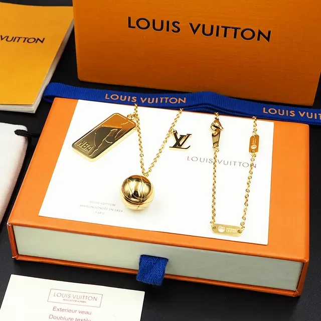 Louis Vuitton NBA x LV Gold-Tone Multi-Charm Basketball Necklace 2