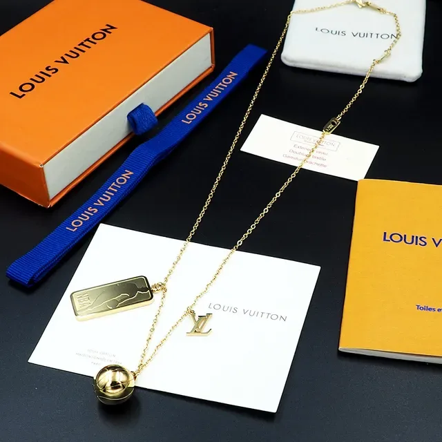 Louis Vuitton NBA x LV Gold-Tone Multi-Charm Basketball Necklace 4