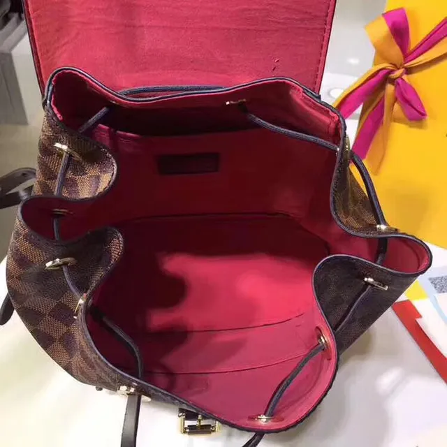 Louis Vuitton Neo Monogram Brown and Pink Casual Backpack 2