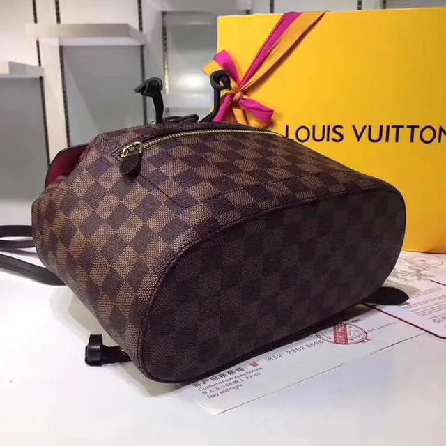 Louis Vuitton Neo Monogram Brown and Pink Casual Backpack 8