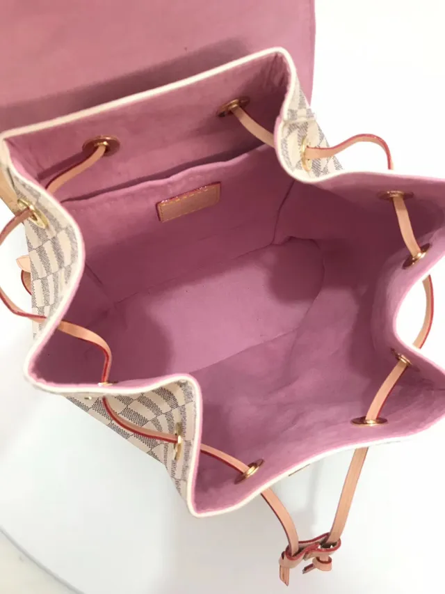 Louis Vuitton Neo Monogram Brown and Pink Casual Backpack 11