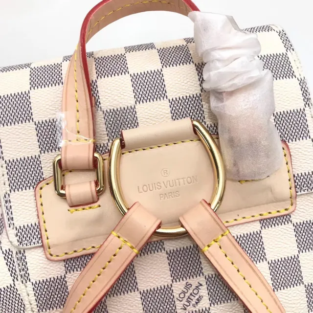 Louis Vuitton Neo Monogram Brown and Pink Casual Backpack 14