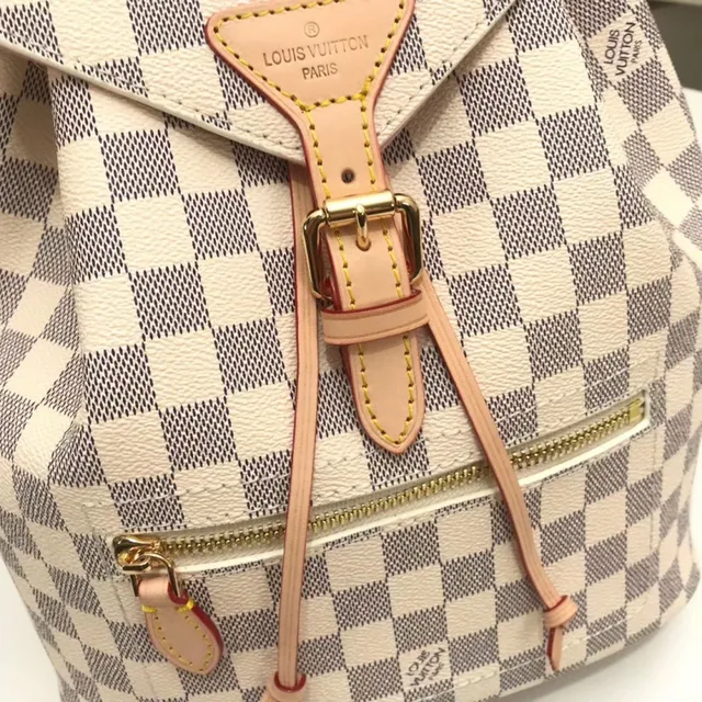Louis Vuitton Neo Monogram Brown and Pink Casual Backpack 15