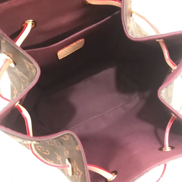 Louis Vuitton Neo Monogram Brown and Pink Casual Backpack 20