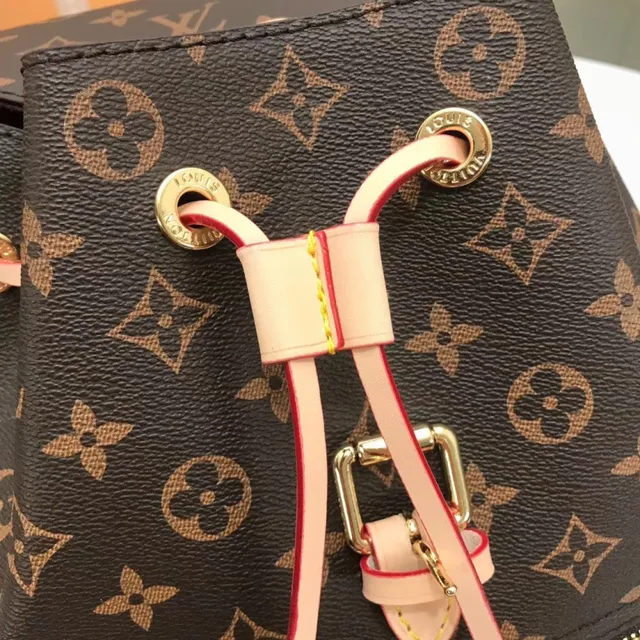 Louis Vuitton Neo Monogram Brown and Pink Casual Backpack 21