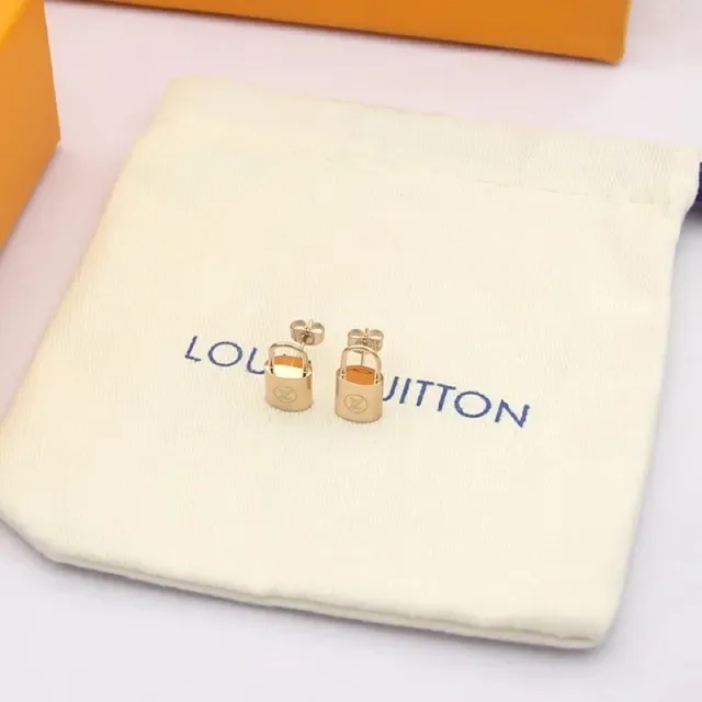 Louis Vuitton Padlock Miniature Enamel Earrings 4