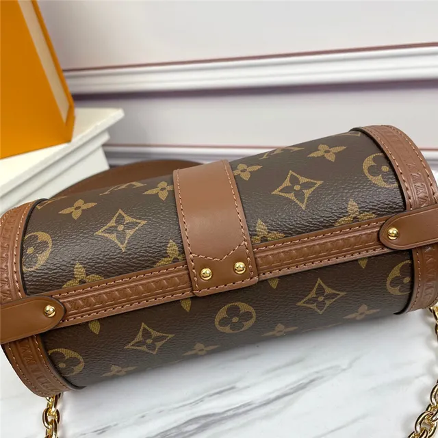 Louis Vuitton Petite Malle Sac Tote Marron Monogramme Mallette 4