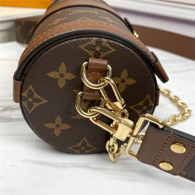 Louis Vuitton Petite Malle Sac Tote Marron Monogramme Mallette 6