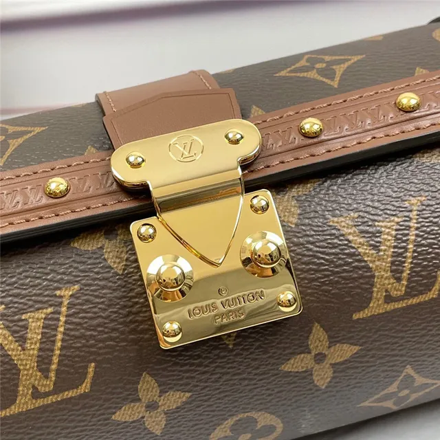 Louis Vuitton Petite Malle Sac Tote Marron Monogramme Mallette 8
