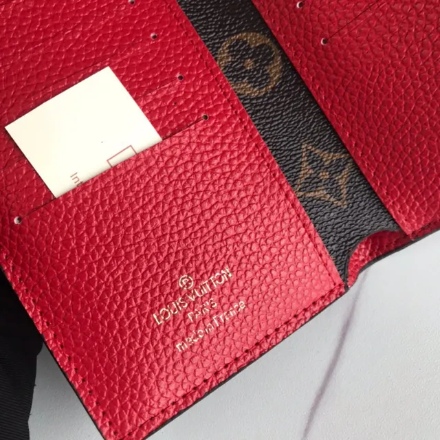 Louis Vuitton Pink Brown Envelope-Flap Monogram Canvas Short Wallet 5