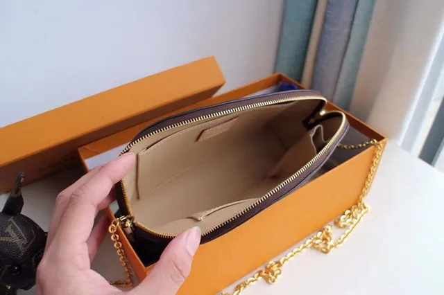 Louis Vuitton Pochette Metis Brown Gold Semi-Circular Dome Shape Monogram Coated Canvas Chain Bag 4