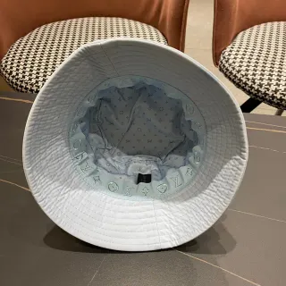 Louis Vuitton Quilted Monogram Light Blue Bucket Hat