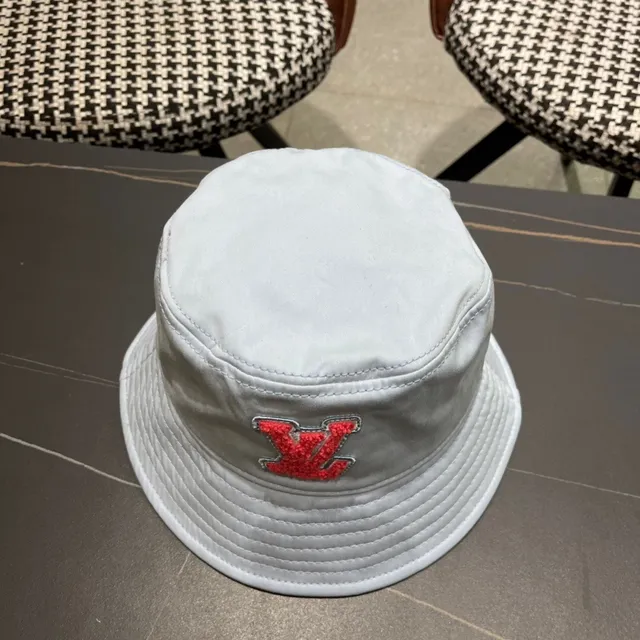 Louis Vuitton Quilted Monogram Light Blue Bucket Hat 5