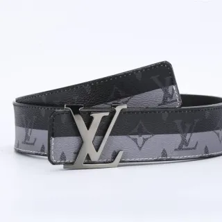 Louis Vuitton উল্টানো যায় মনোগ্রাম ছাপ চামড়ার বেল্ট