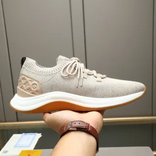 Louis Vuitton huye beige tricot estilo de vida zapatillas deportivas