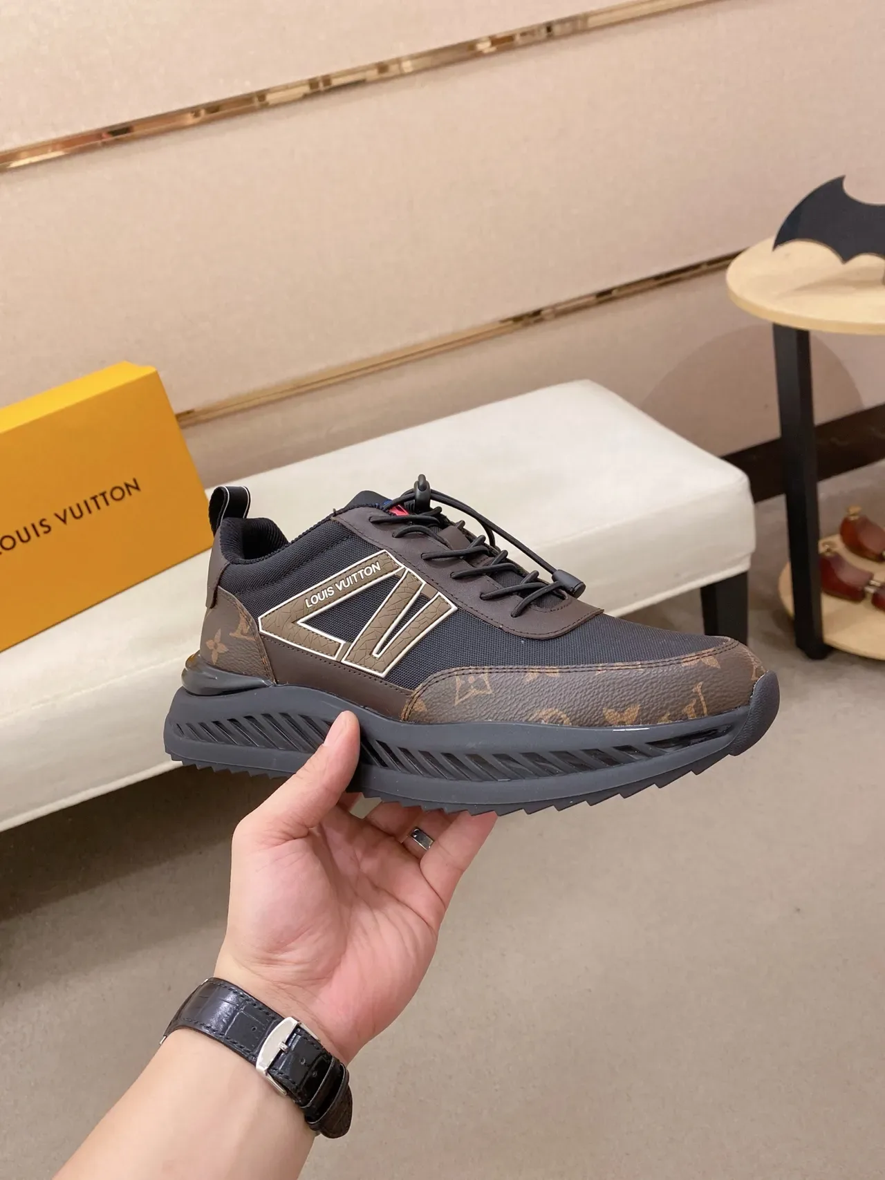 Louis Vuitton Run Away Monogram Canvas Mesh Lifestyle Sneakers 5