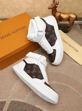 Louis Vuitton Run Away Monogram Canvas White High-Top Lifestyle Sneakers 3