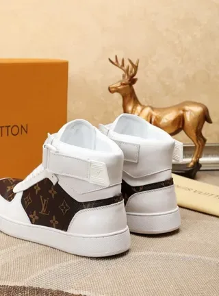 Louis Vuitton Run Away Monogram Canvas White High-Top Lifestyle Sneakers 4