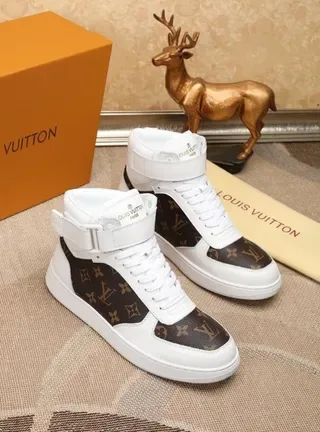 Louis Vuitton Run Away Monogram Canvas White High-Top Lifestyle Sneakers 5