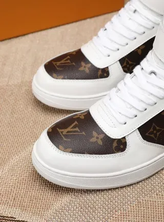 Louis Vuitton Run Away Monogram Canvas White High-Top Lifestyle Sneakers 6