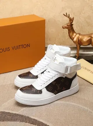 Louis Vuitton Run Away Monogram Canvas White High-Top Lifestyle Sneakers 7