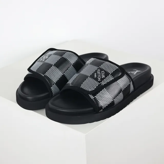 Louis Vuitton Run Away Monogram Check Slippers 2